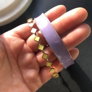 💰$5 WHEN BUNDLE💰 PURPLE/YELLOW BANGLE SET